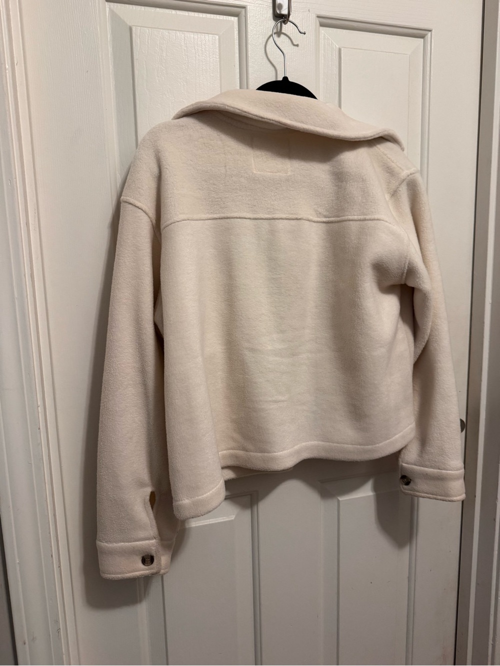 Altar'd State Cream Cropped Button-Front Jacket - Picture 4 of 4